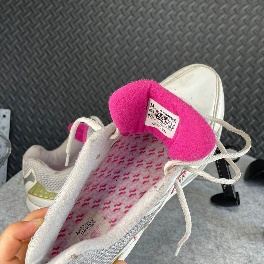 New Balance 846 Breast Cancer White Pink Made In USA WW846KM Women‎ Shoe Sz 8.5